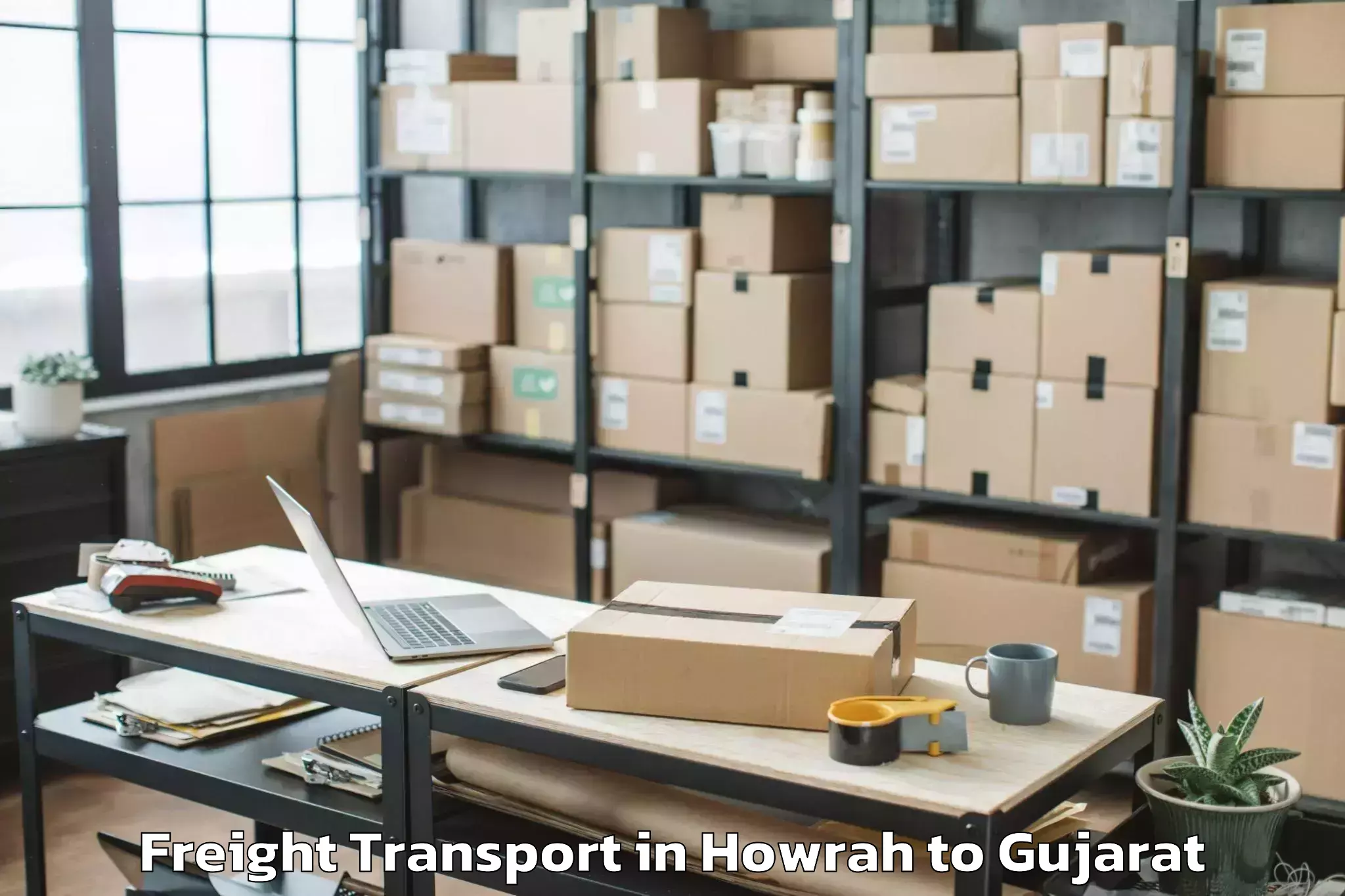 Howrah to Unjha Freight Transport Booking